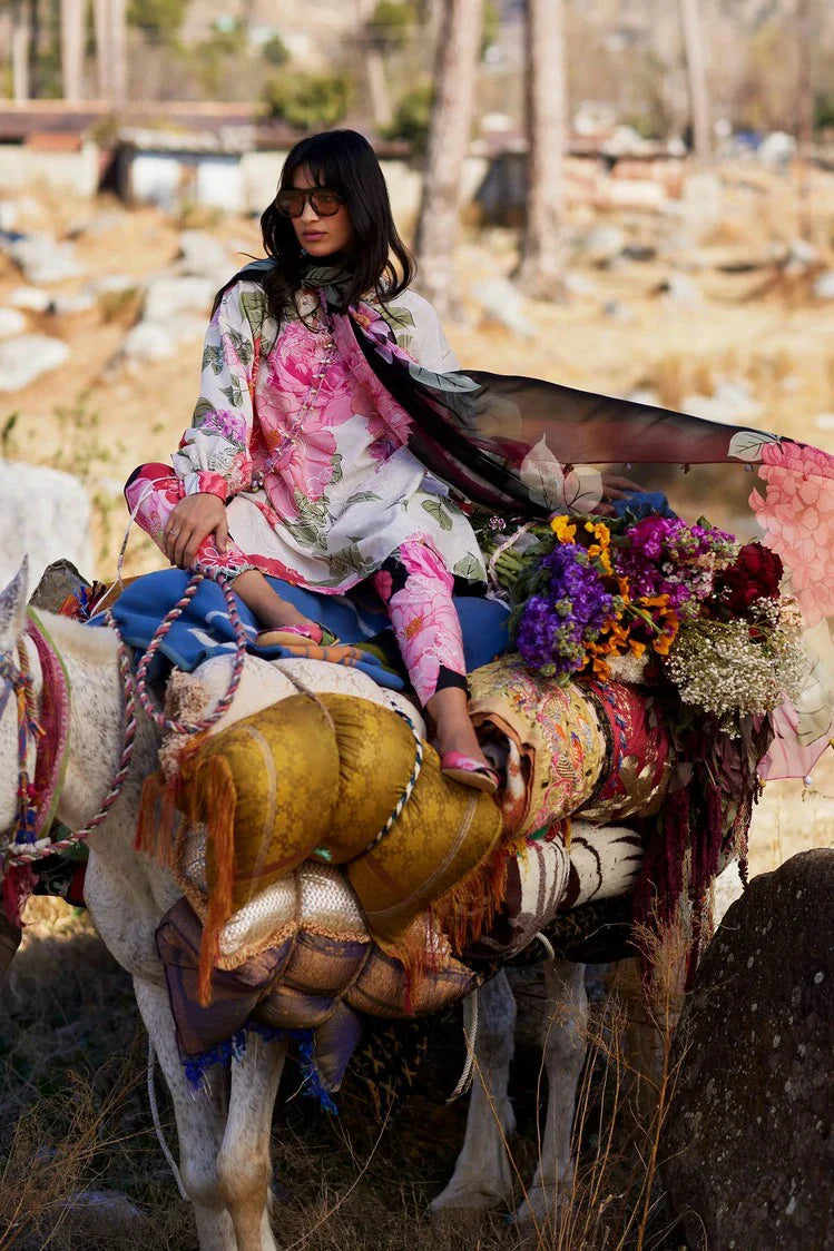 Picture of Zaha - Meili Festive Lawn - YÀN HU? ?? (ZL26-13 B) - Unstitched - Available at Raja Sahib