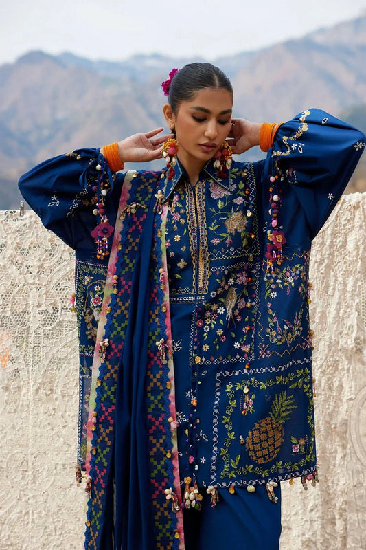 Zaha - Meili Festive Lawn - C?I F?NG ?? (ZL26-08 A ) - Unstitched