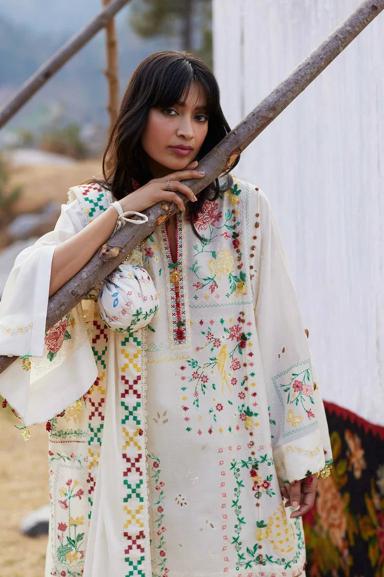 Zaha - Meili Festive Lawn - C?I F?NG ?? (ZL26-08 B) - Unstitched