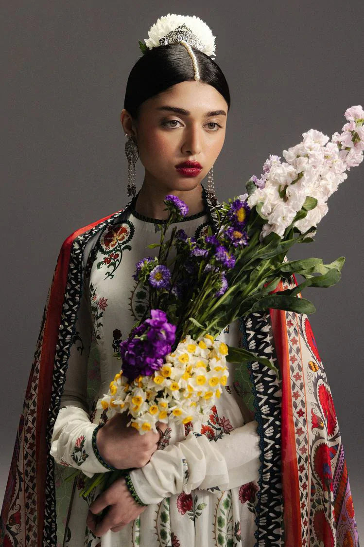 Picture of Zara Shahjahan - Anarkali Lawn - D-10 MEHRUBA - Unstitched - Available at Raja Sahib