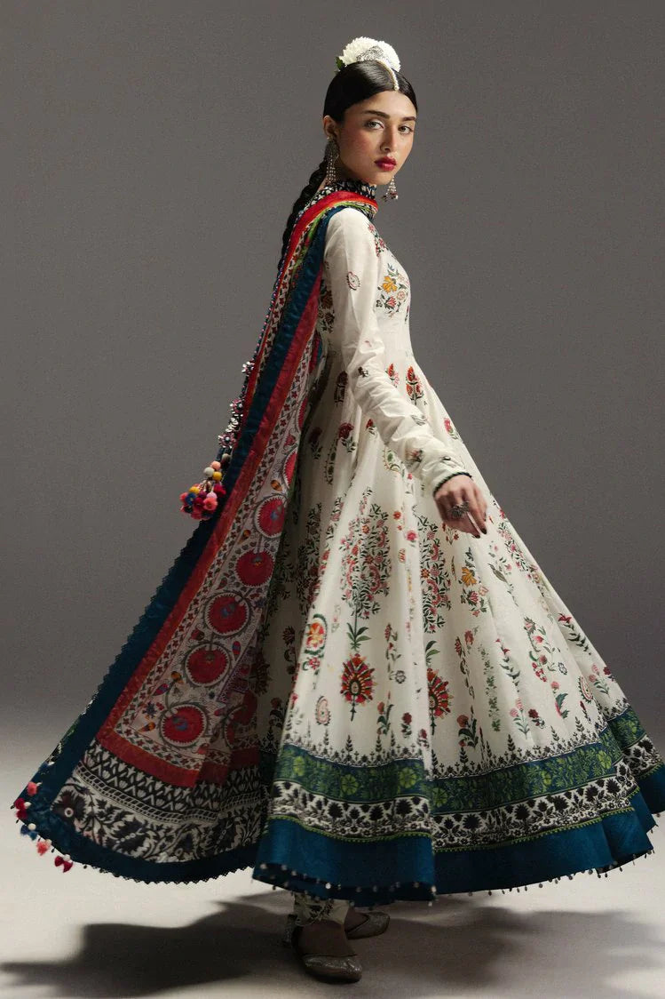 Picture of Zara Shahjahan - Anarkali Lawn - D-10 MEHRUBA - Unstitched - Available at Raja Sahib