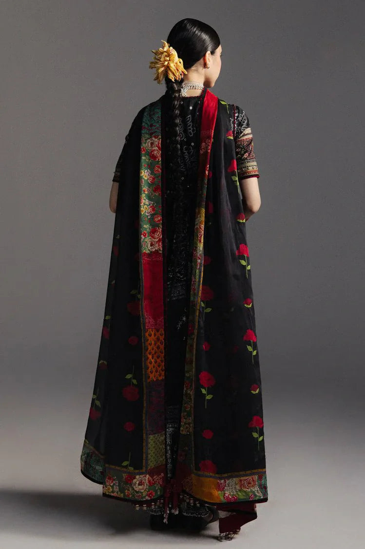 Picture of Zara Shahjahan - Anarkali Lawn - D-1 Surkh Bahar - Unstitched - Available at Raja Sahib