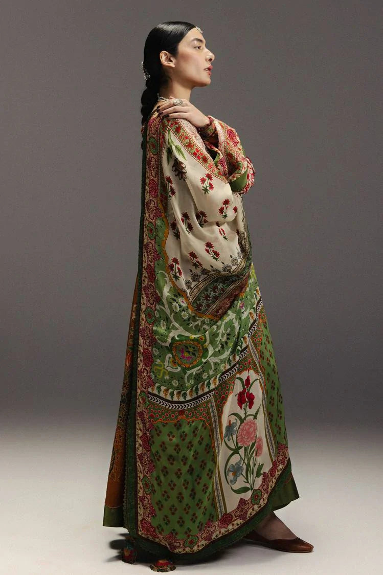 Picture of Zara Shahjahan - Anarkali Lawn - D-9 ZARFASHAN - Unstitched - Available at Raja Sahib