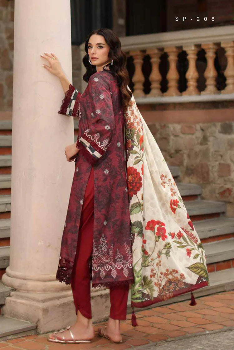 Picture of Nureh - Signature Prints Printed Lawn Zari Collection Vol 2 - SP-208 - Unstitched - Available at Raja Sahib