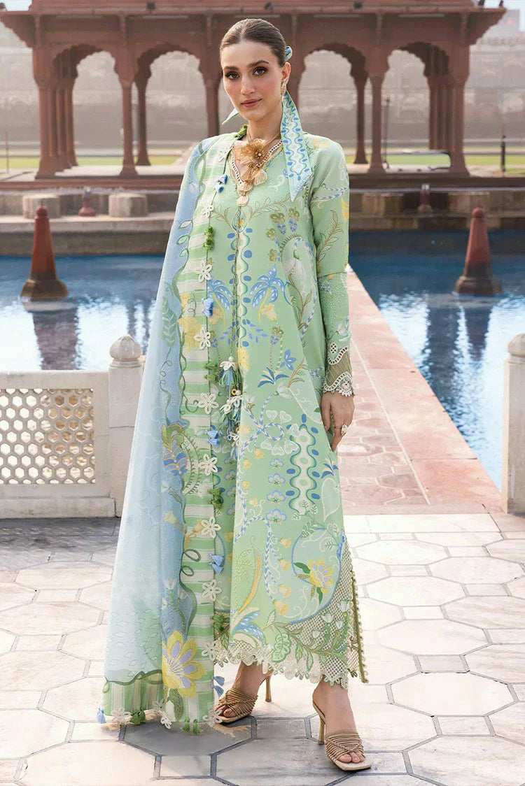 Picture of Crimson - Flow Lawn - OUT OF MANY HEARTS - D6B - Unstitched - Available at Raja Sahib