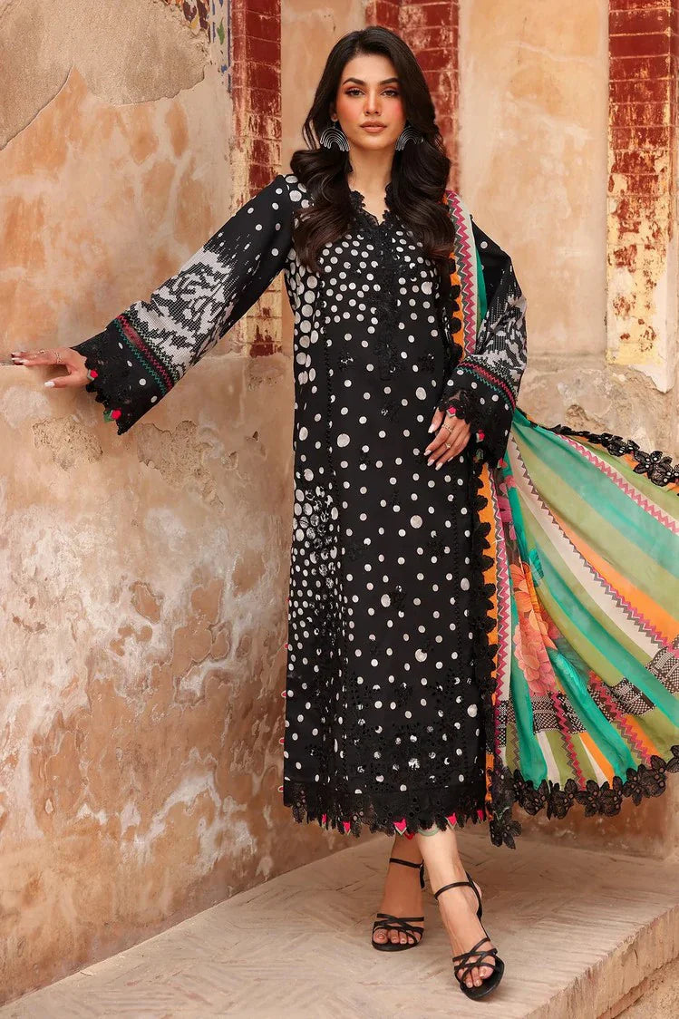 Charizma - Rang E Bahar (Black & White Edition) Embroidered Printed Lawn Collection - CRB5-09A - Unstitched
