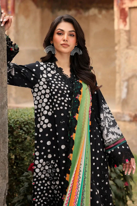 Charizma - Rang E Bahar (Black & White Edition) Embroidered Printed Lawn Collection - CRB5-09A - Unstitched