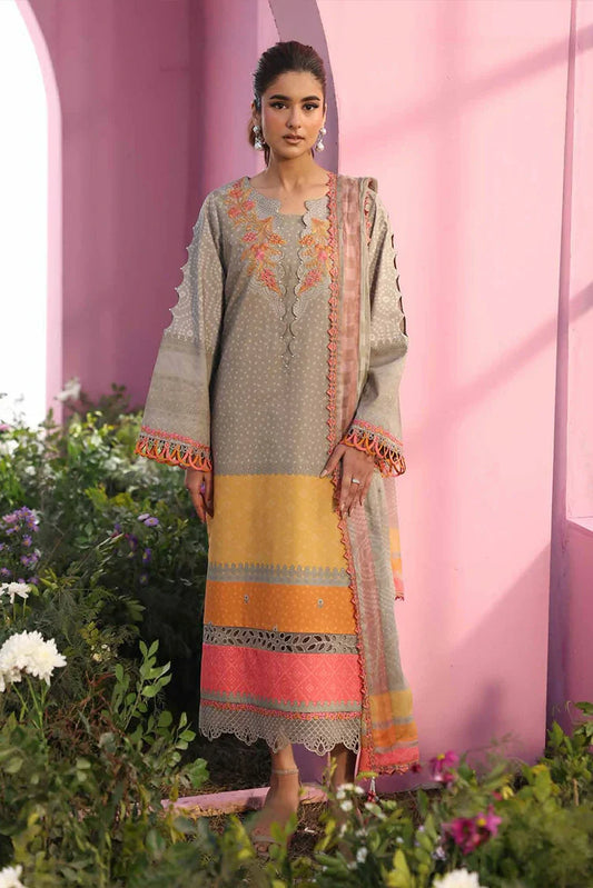 Charizma - Combination Embroidered Lawn Collection Vol 2 - CC6-15 - Unstitched