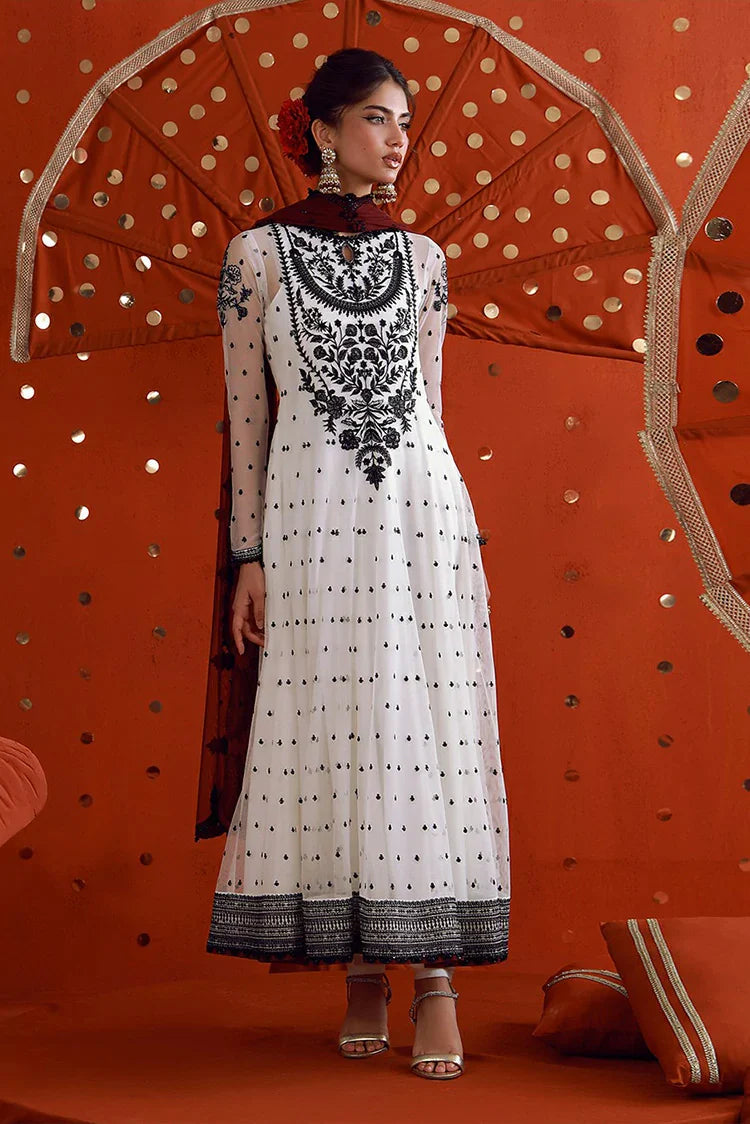 Asim Jofa - Luxury Festive - AJULFB-03 Embroidered Poly Net 2 Pcs - Unstitched