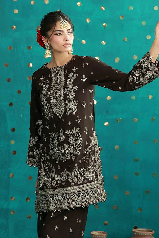 Asim Jofa - Luxury Festive - AJULFB-04 Embroidered Boski Silk 2 Pcs - Unstitched