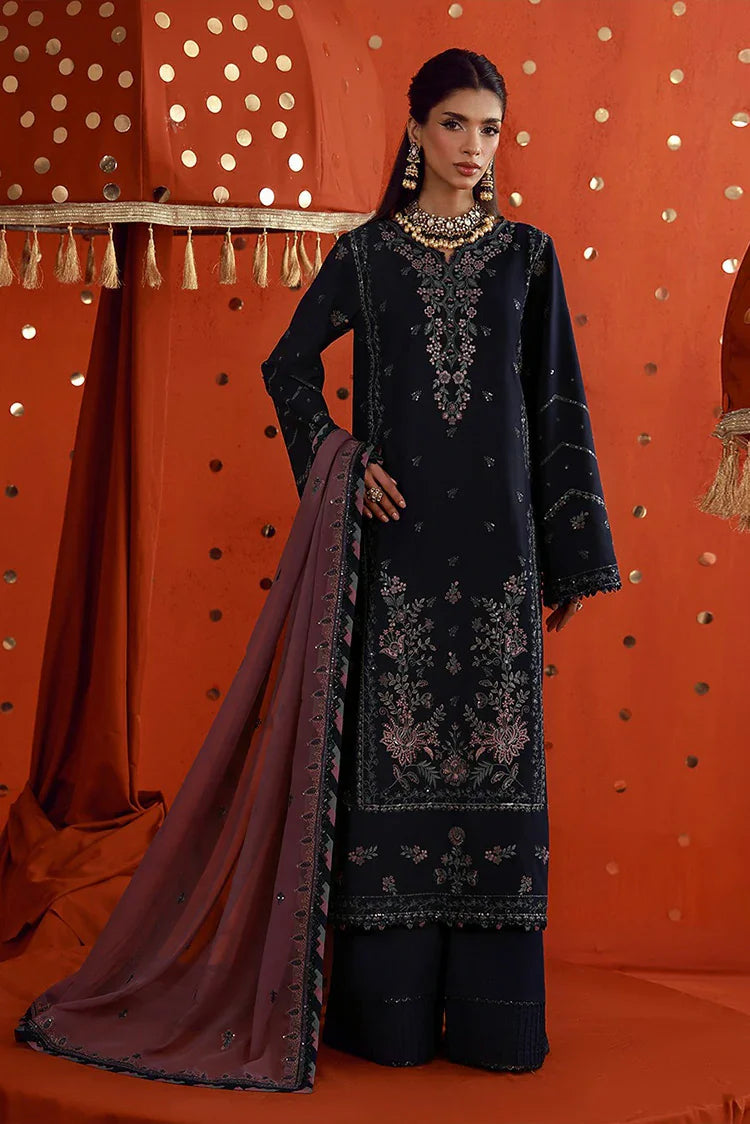 Asim Jofa - Luxury Festive - AJULFB-05 Embroidered Boski Silk 3 Pcs - Unstitched