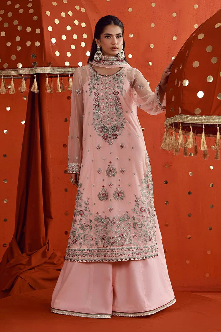 Asim Jofa - Luxury Festive - AJULFB-06 Embroidered Poly Net 3 Pcs - Unstitched