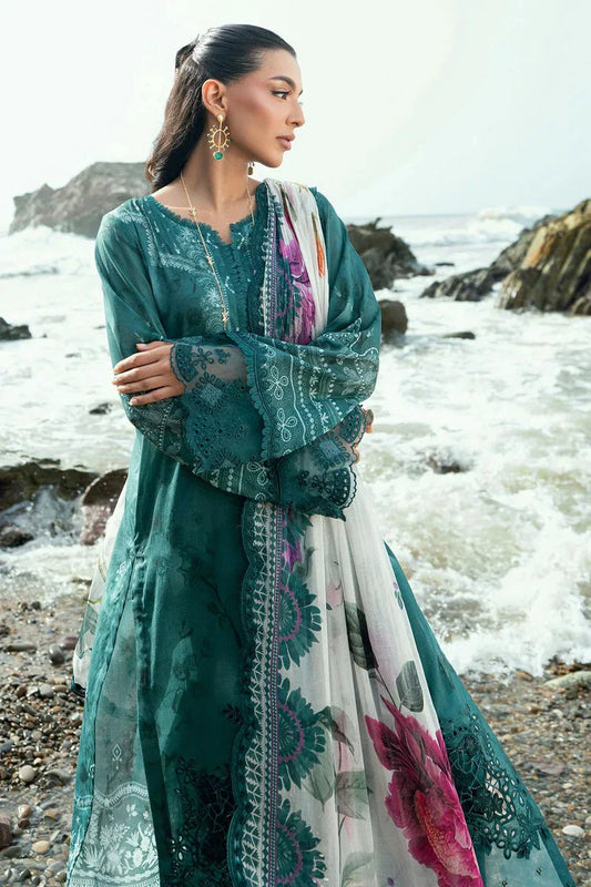 Picture of Nureh - Gardenia Embroidered and Printed Lawn Collection Vol 2 - NSG-198 - Unstitched - Available at Raja Sahib