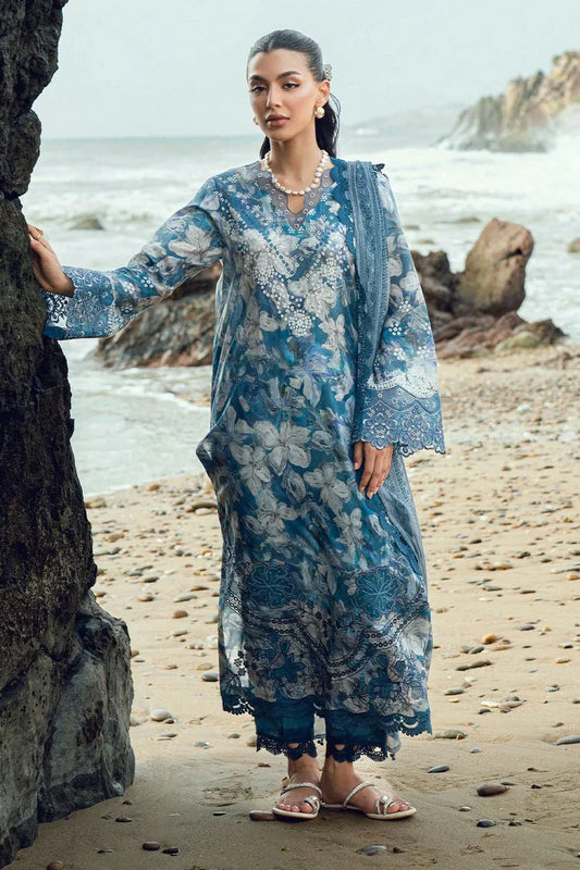 Picture of Nureh - Gardenia Embroidered and Printed Lawn Collection Vol 2 - NSG-201 - Unstitched - Available at Raja Sahib