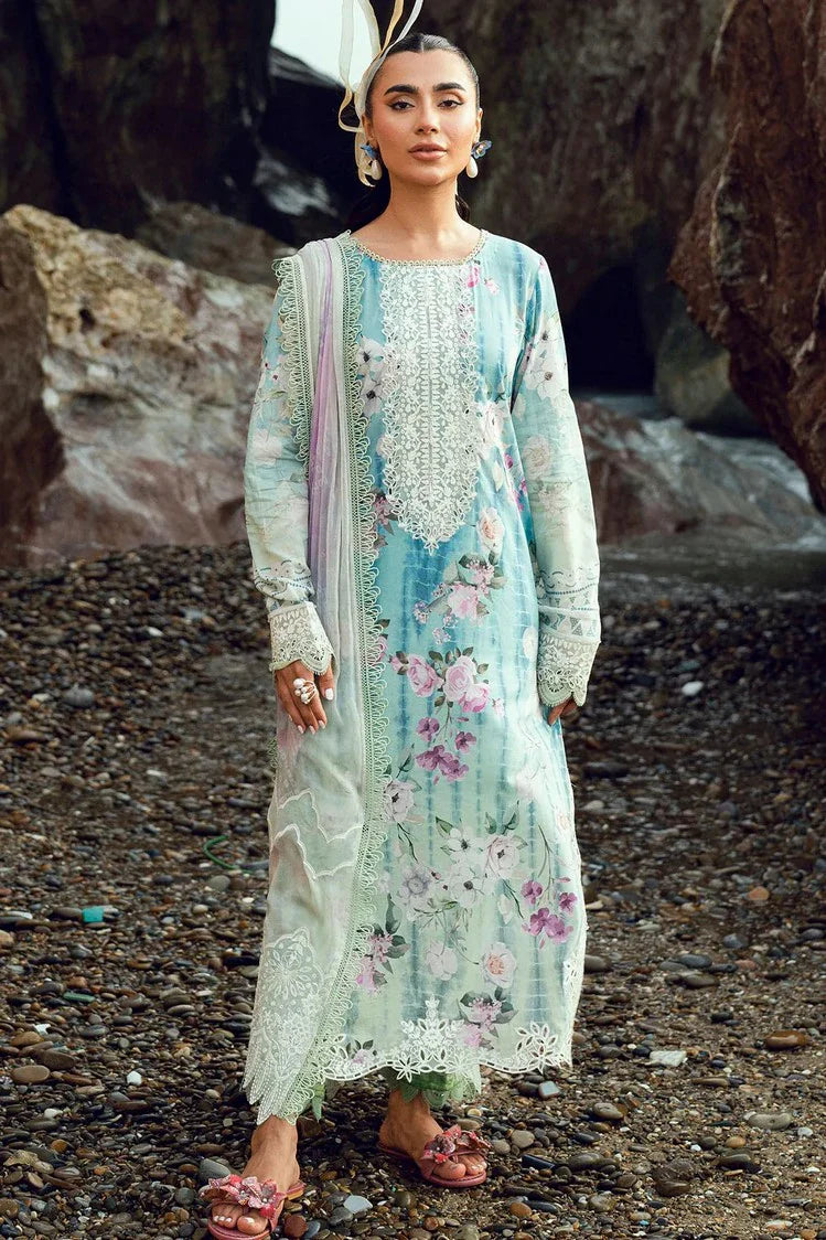 Picture of Nureh - Gardenia Embroidered and Printed Lawn Collection Vol 2 - NSG-202 - Unstitched - Available at Raja Sahib