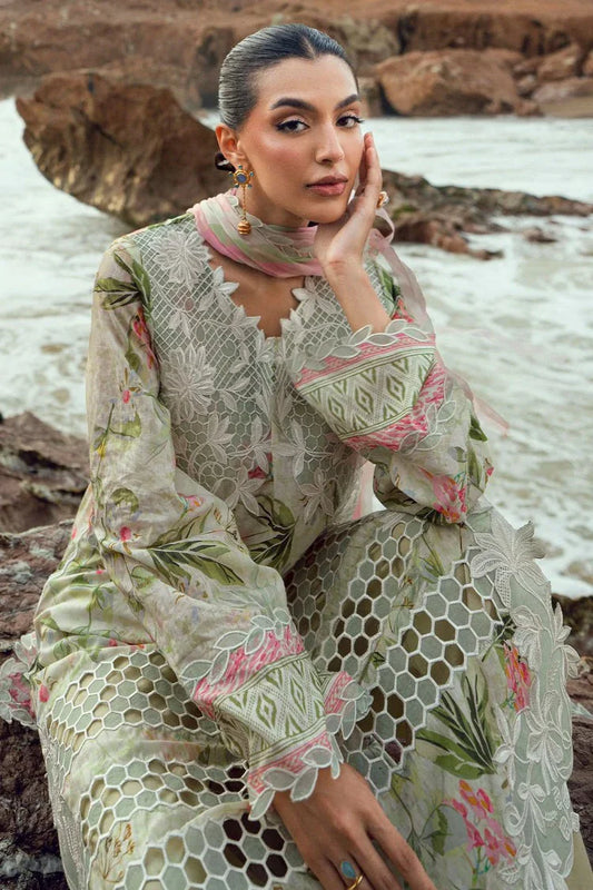 Picture of Nureh - Gardenia Embroidered and Printed Lawn Collection Vol 2 - NSG-203 - Unstitched - Available at Raja Sahib