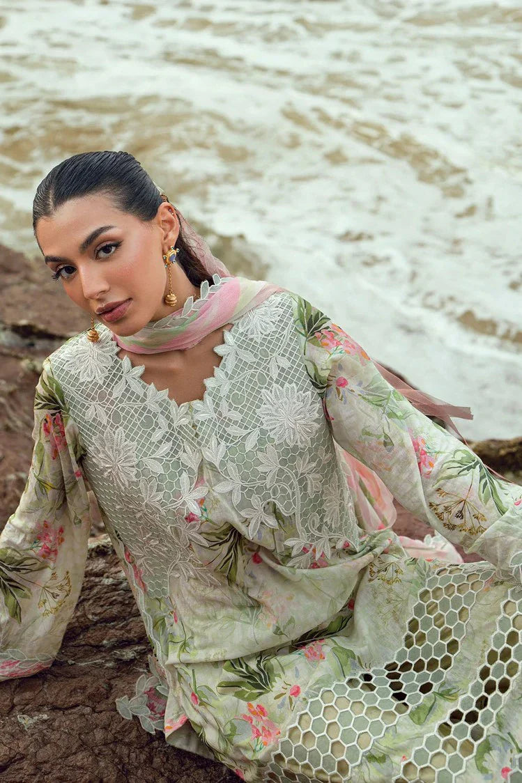 Picture of Nureh - Gardenia Embroidered and Printed Lawn Collection Vol 2 - NSG-203 - Unstitched - Available at Raja Sahib