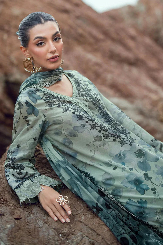 Picture of Nureh - Gardenia Embroidered and Printed Lawn Collection Vol 2 - NSG-206 - Unstitched - Available at Raja Sahib