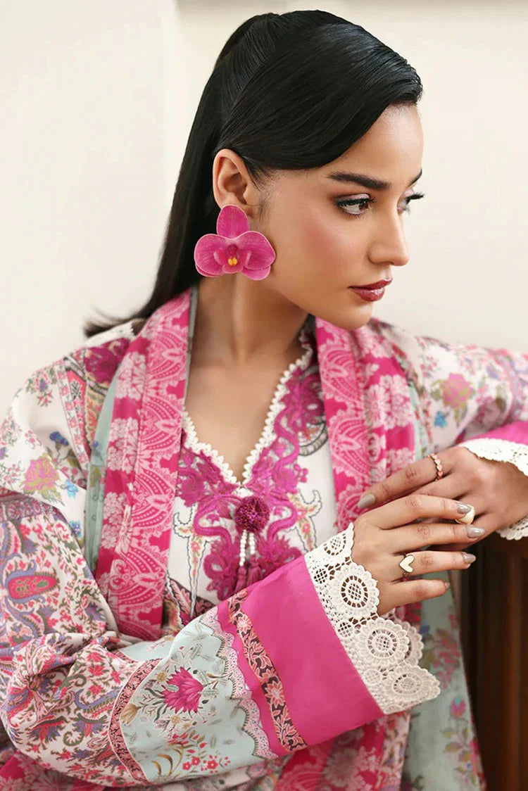 Picture of Roheenaz - Eclat Garden Printed Vol 4 - 10-Coral Hibiscus - Unstitched - Available at Raja Sahib