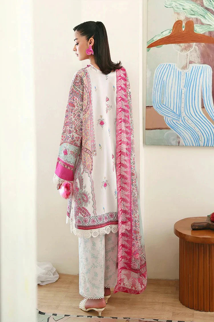 Picture of Roheenaz - Eclat Garden Printed Vol 4 - 10-Coral Hibiscus - Unstitched - Available at Raja Sahib