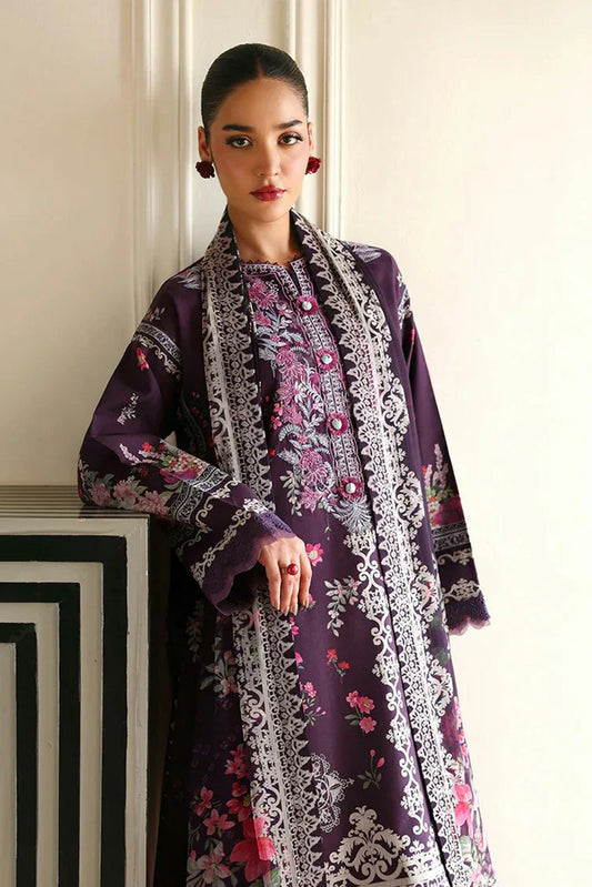 Picture of Roheenaz - Eclat Garden Printed Vol 4 - 03-Poppy Bloom - Unstitched - Available at Raja Sahib