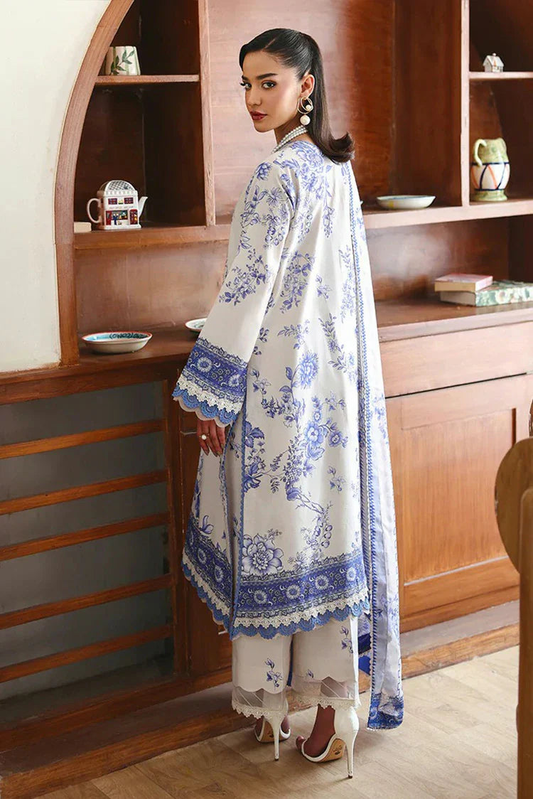 Picture of Roheenaz - Eclat Garden Printed Vol 4 - 06-Lilac Bloom - Unstitched - Available at Raja Sahib