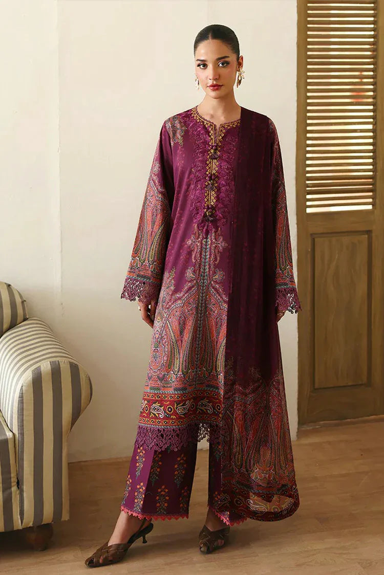 Picture of Roheenaz - Eclat Garden Printed Vol 4 - 08-Dahlia Dream - Unstitched - Available at Raja Sahib