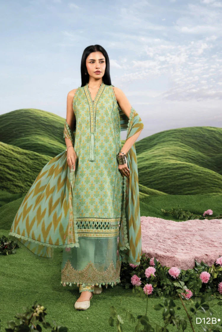 Picture of Maria B - Dreamscape M Basics EID II - Design-12B - Unstitched - Available at Raja Sahib
