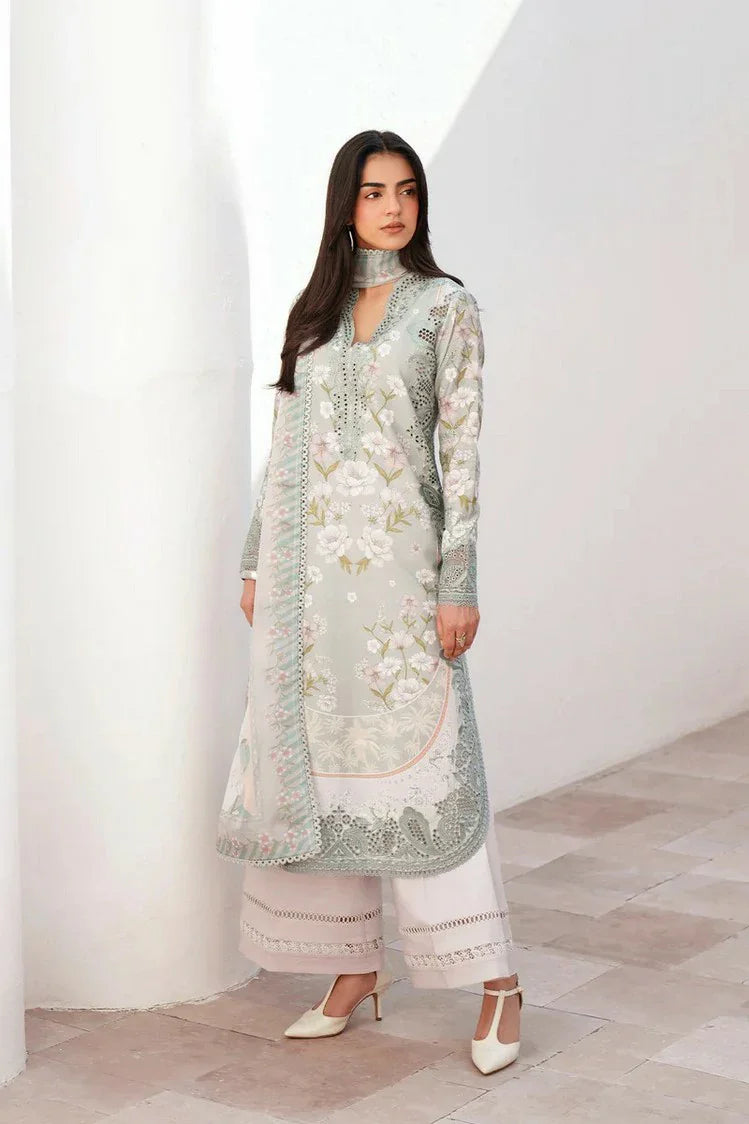 Picture of Afrozeh - Sunspell Embroidered Lawn Collection - 12010-Lumiereh - Unstitched - Available at Raja Sahib