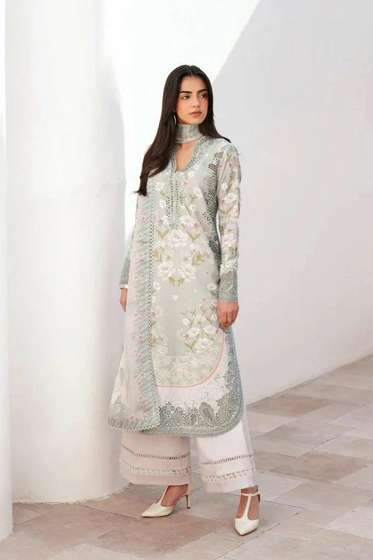 Picture of Afrozeh - Sunspell Embroidered Lawn Collection - 12010-Lumiereh - Unstitched - Available at Raja Sahib