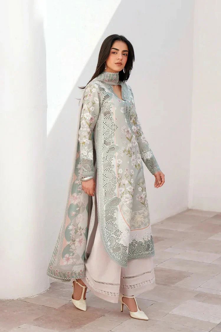 Picture of Afrozeh - Sunspell Embroidered Lawn Collection - 12010-Lumiereh - Unstitched - Available at Raja Sahib