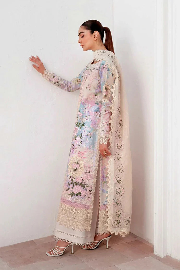 Picture of Afrozeh - Sunspell Embroidered Lawn Collection - 1201-Solithe - Unstitched - Available at Raja Sahib