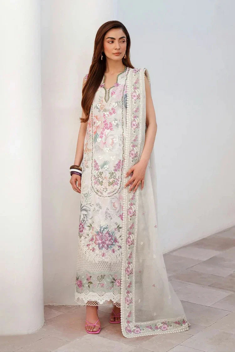 Picture of Afrozeh - Sunspell Embroidered Lawn Collection - 1203-Auremyst - Unstitched - Available at Raja Sahib