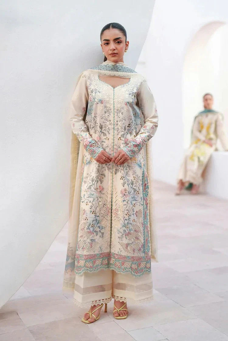 Picture of Afrozeh - Sunspell Embroidered Lawn Collection - 1206-Nurelle - Unstitched - Available at Raja Sahib