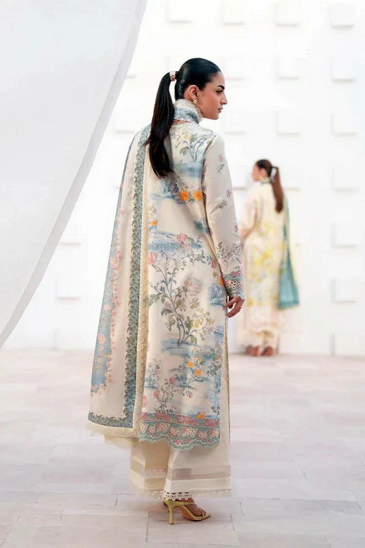 Picture of Afrozeh - Sunspell Embroidered Lawn Collection - 1206-Nurelle - Unstitched - Available at Raja Sahib