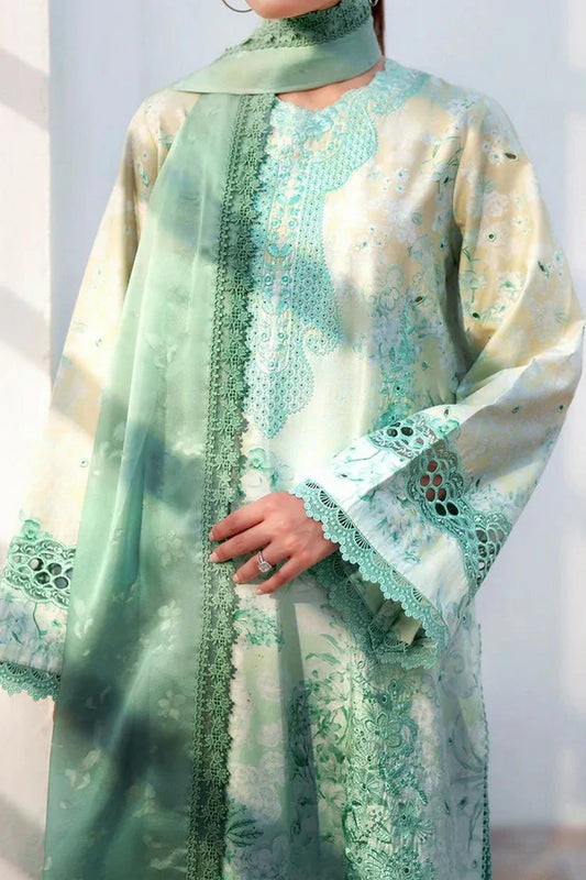 Picture of Afrozeh - Sunspell Embroidered Lawn Collection - 1209-Auryn - Unstitched - Available at Raja Sahib