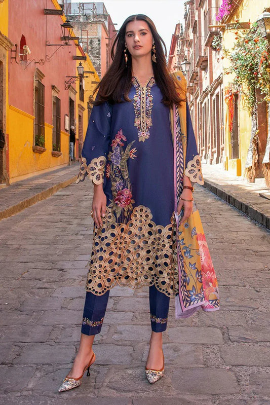 Picture of Mushq - Hemline Odyssey Lawn Collection - 02U-Ines - Unstitched - Available at Raja Sahib