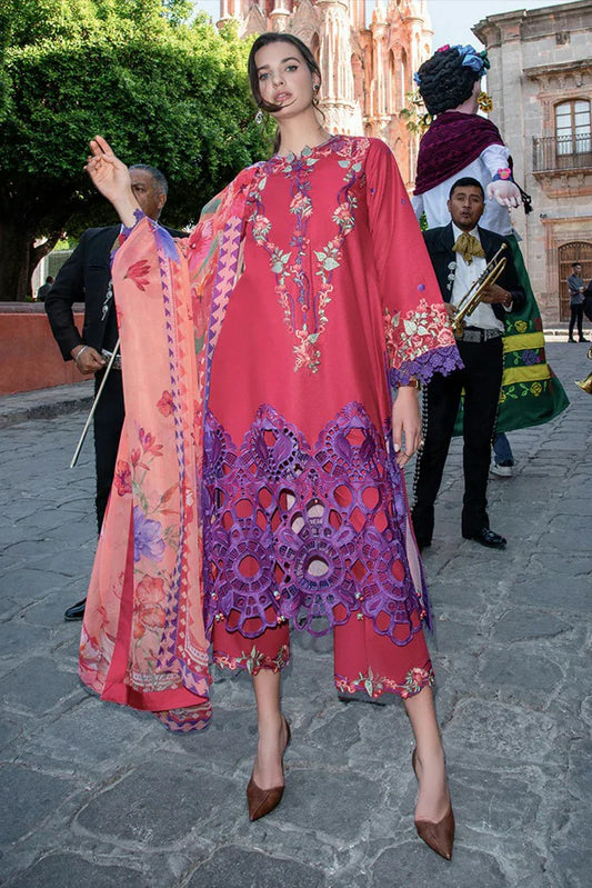 Picture of Mushq - Hemline Odyssey Lawn Collection - 07U-Nicolas - Unstitched - Available at Raja Sahib
