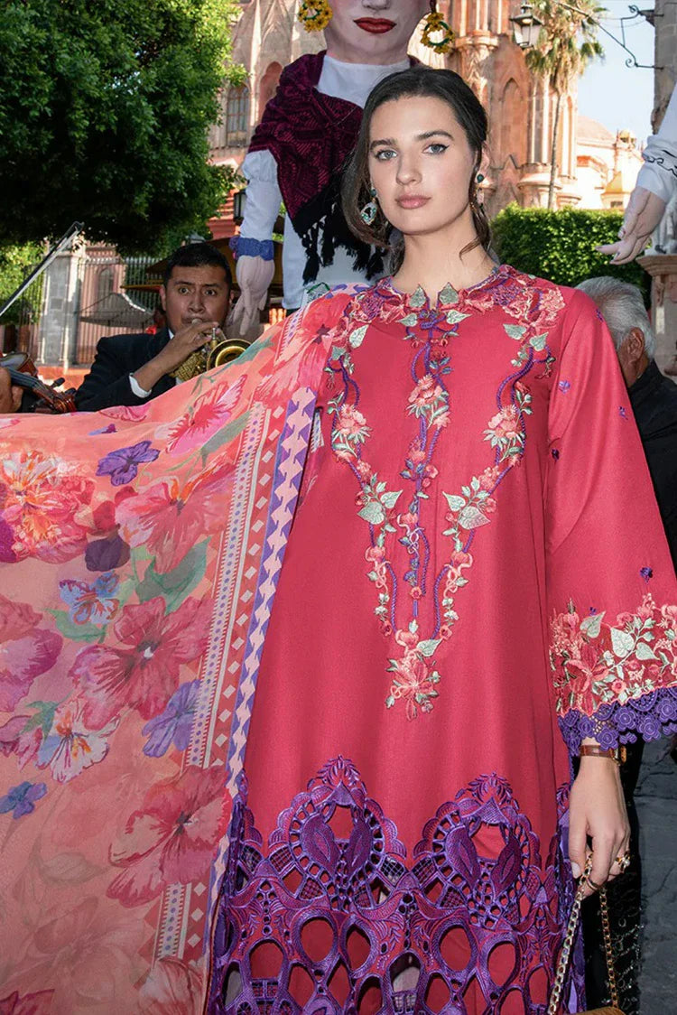 Picture of Mushq - Hemline Odyssey Lawn Collection - 07U-Nicolas - Unstitched - Available at Raja Sahib