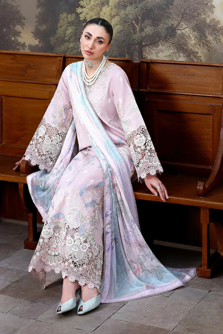Picture of Roheenaz - Floral Reverie Embroidered Edit - 01-Petal Bloom - Unstitched - Available at Raja Sahib