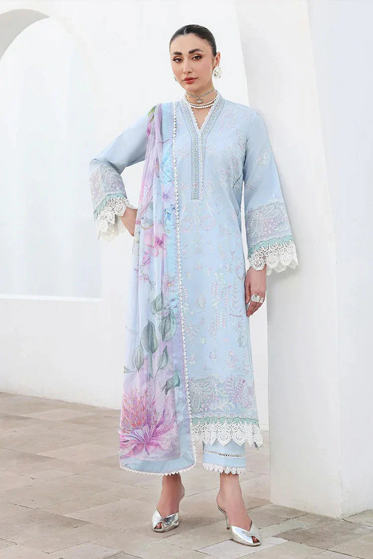 Picture of Roheenaz - Floral Reverie Embroidered Edit - 02-Morning Petal - Unstitched - Available at Raja Sahib