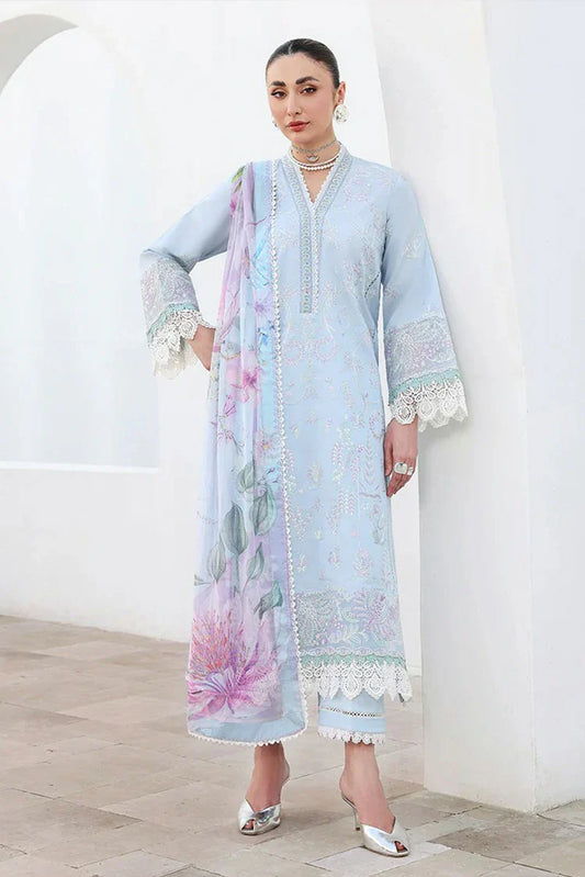 Picture of Roheenaz - Floral Reverie Embroidered Edit - 02-Morning Petal - Unstitched - Available at Raja Sahib
