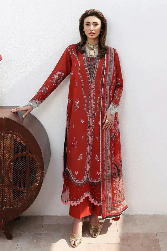 Picture of Roheenaz - Floral Reverie Embroidered Edit - 03-Serene Bloom - Unstitched - Available at Raja Sahib