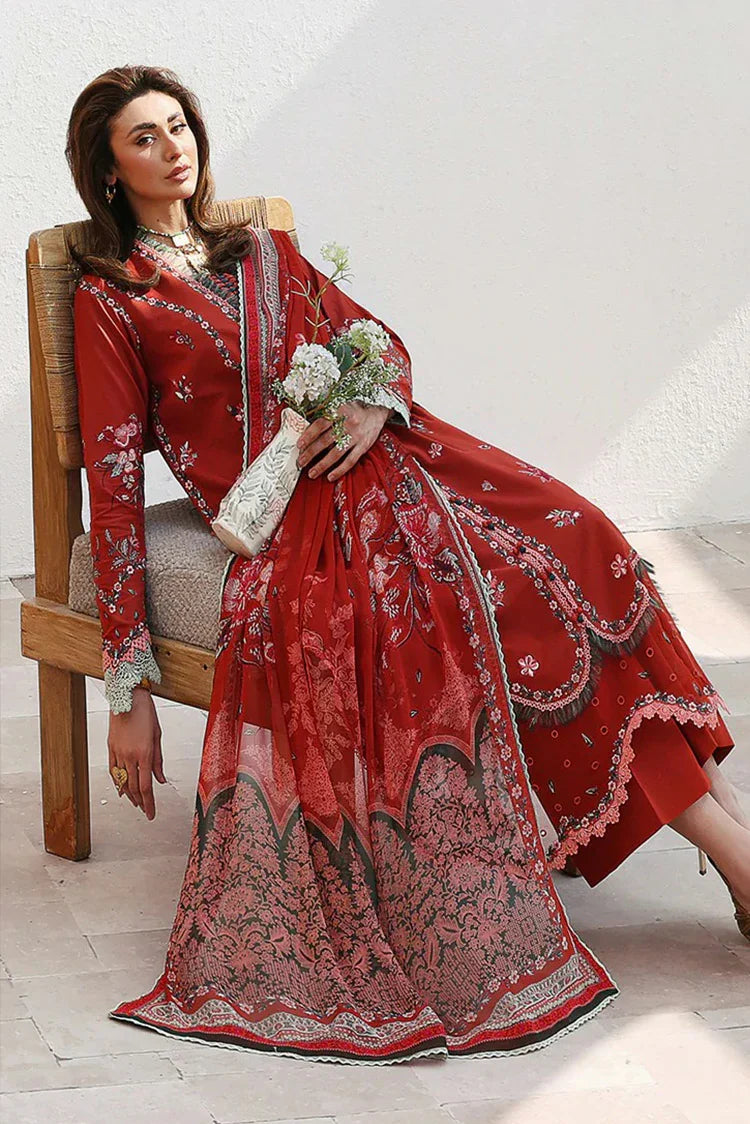 Picture of Roheenaz - Floral Reverie Embroidered Edit - 03-Serene Bloom - Unstitched - Available at Raja Sahib