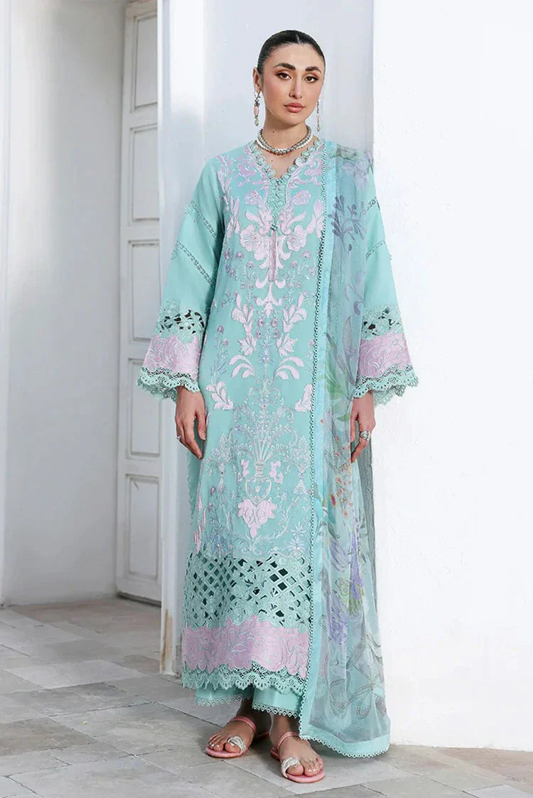 Picture of Roheenaz - Floral Reverie Embroidered Edit - 09-Dewy Mist - Unstitched - Available at Raja Sahib