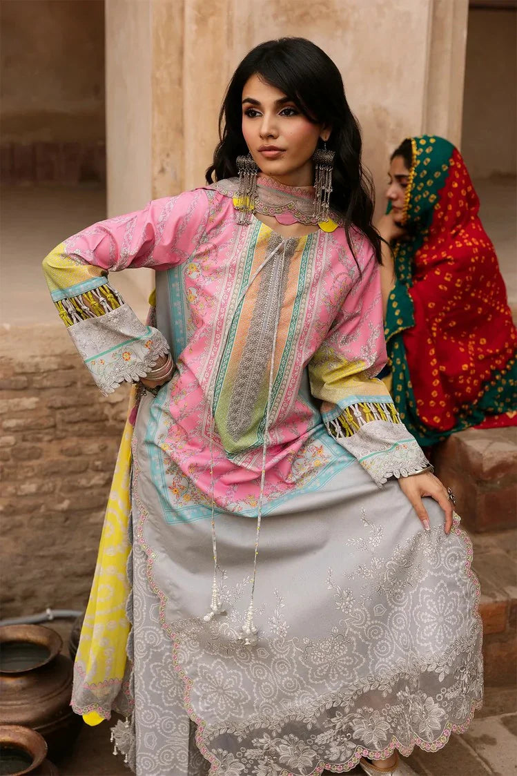 Picture of Charizma - Chunri Embroidered Lawn Vol 1 - CHN6-01 - Unstitched - Available at Raja Sahib