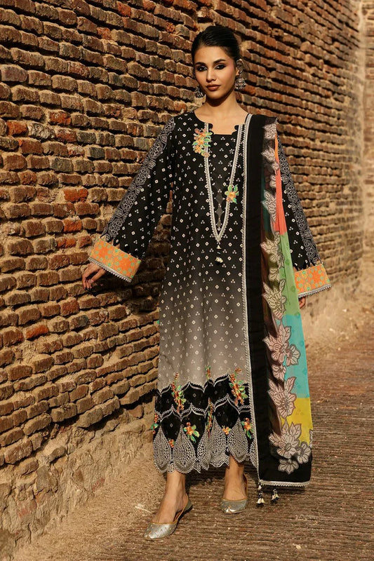 Picture of Charizma - Chunri Embroidered Lawn Vol 1 - CHN6-02 - Unstitched - Available at Raja Sahib