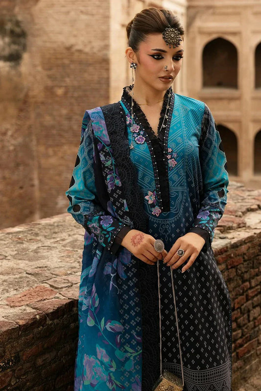 Picture of Charizma - Chunri Embroidered Lawn Vol 1 - CHN6-04 - Unstitched - Available at Raja Sahib