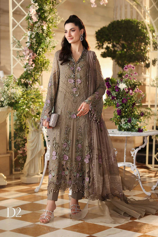 Maria B - Tea Affair Chiffon Collection - Design 02 - Unstitched