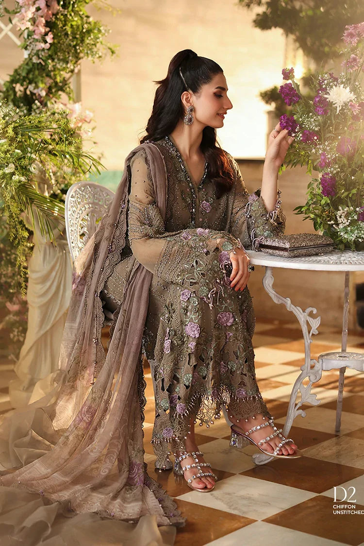 Picture of Maria B - Tea Affair Chiffon Collection - Design 02 - Unstitched - Available at Raja Sahib